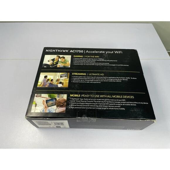 NETGEAR Nighthawk AC1750 R6700 Smart WiFi Router Dual Band w/ Box Tested - Picture 7 of 9